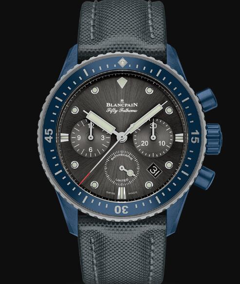 Review Blancpain Fifty Fathoms Watch Review Bathyscaphe Chronographe Flyback Ocean Commitment Replica Watch 5200 0310 G52A